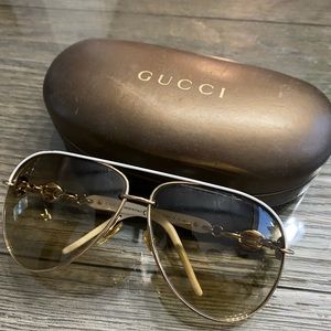 Authentic Gucci Chain Link Aviators